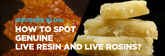 How to Spot Genuine Live Resin and Live Rosin?